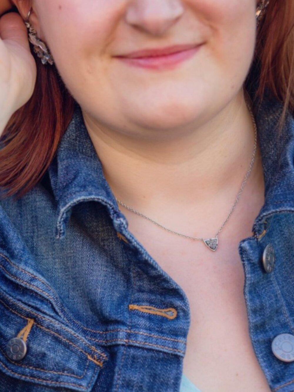 Kendra Scott Perry Pendant Necklace Druzy Stone in Gray